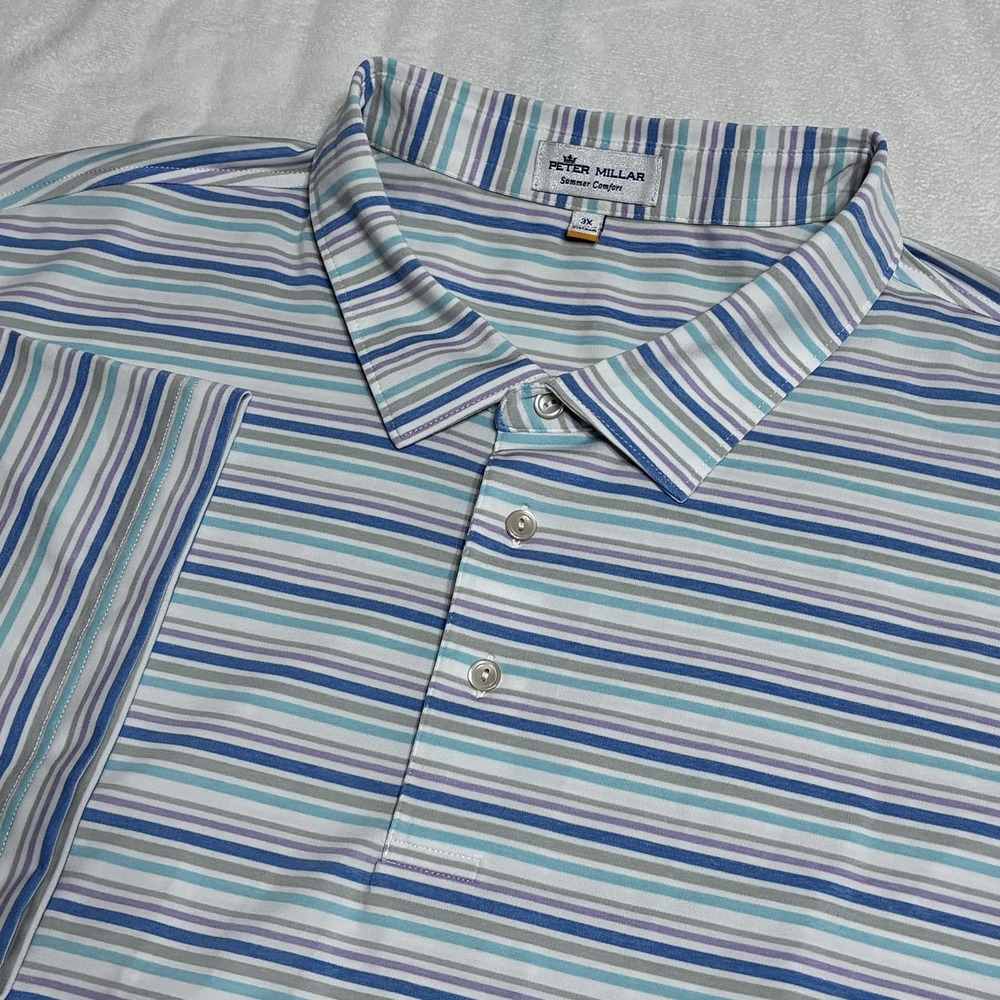 Peter Millar Summer Comfort Performance Golf Polo Shirt Mens 3XL